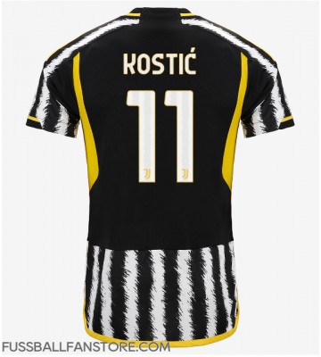 Juventus Filip Kostic #11 Replik Heimtrikot 2023-24 Kurzarm